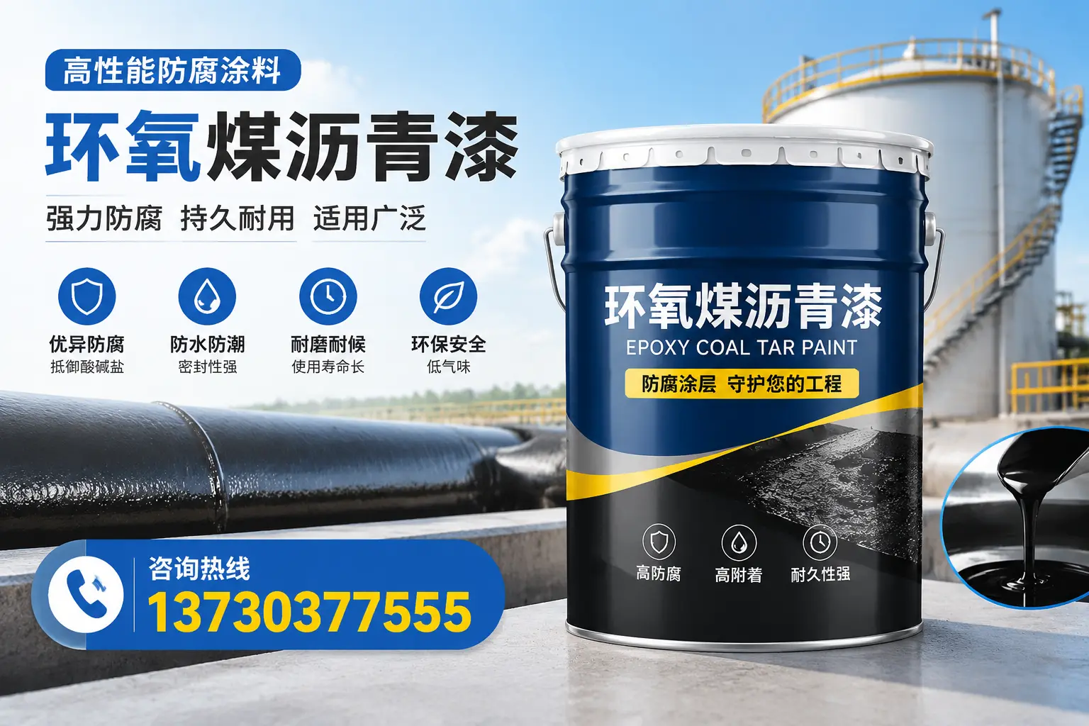 环氧煤沥青漆的耐久性分析，适合随州的使用场景