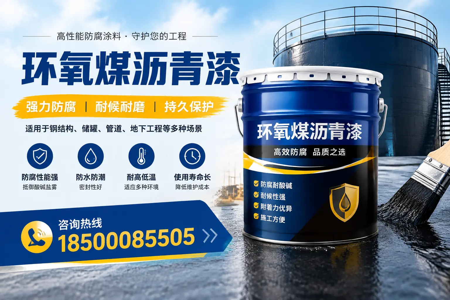 环氧煤沥青漆在工业中的应用,随州企业的选择